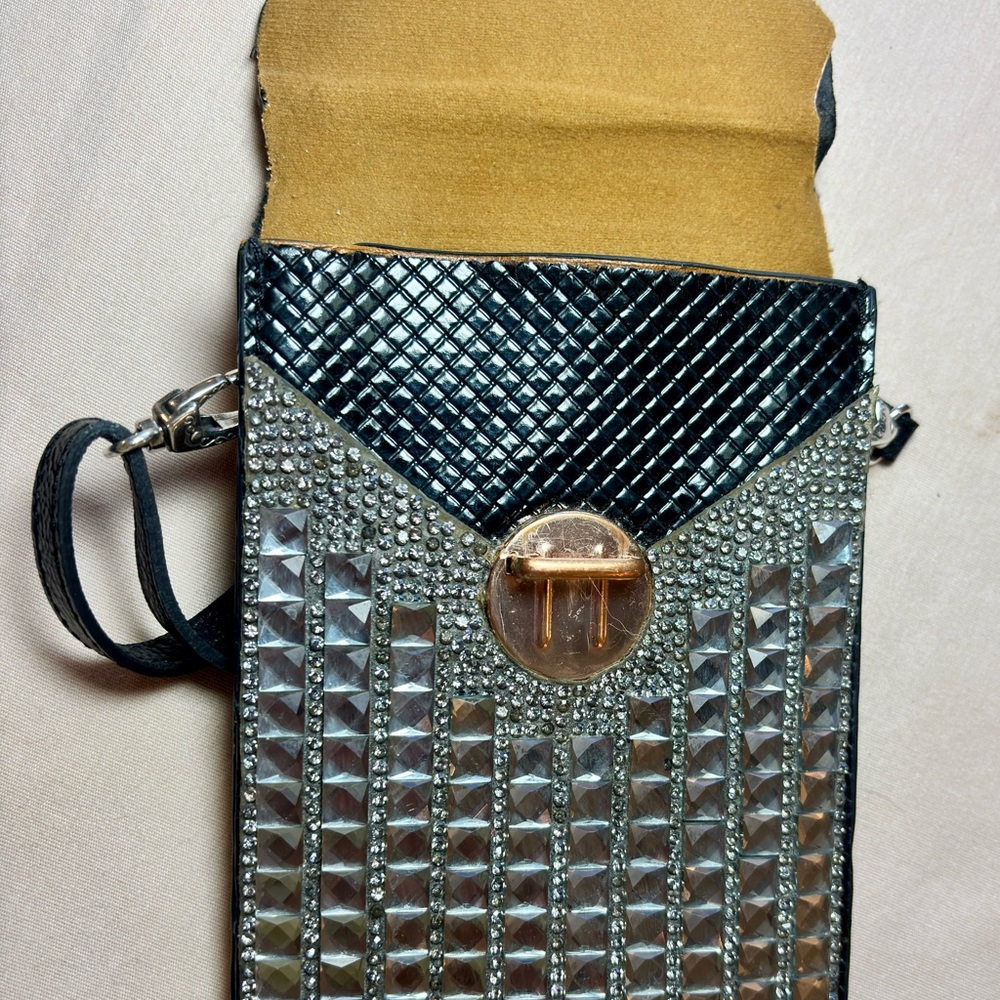 Embellished Metallic Stud Crossbody - Picture 6 of 6